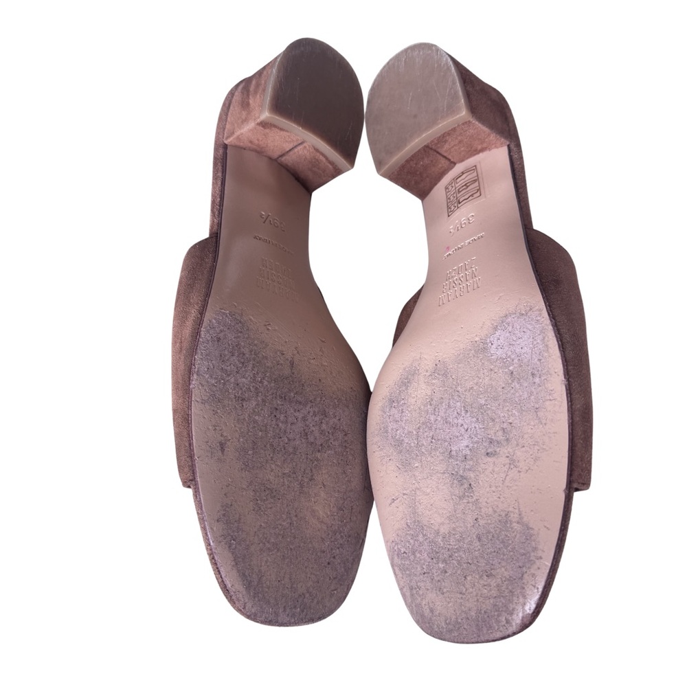 Maryam Nassir Zadeh Sophie Slide Suede Mule Sandals Whiskey Brown 39.5 Italy - Picture 7 of 9